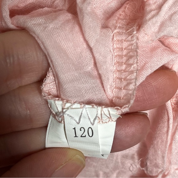 Girls 5T Pink Tiered Rustic Tulle Dress‎ Ballerina Flower Girl - Picture 8 of 13